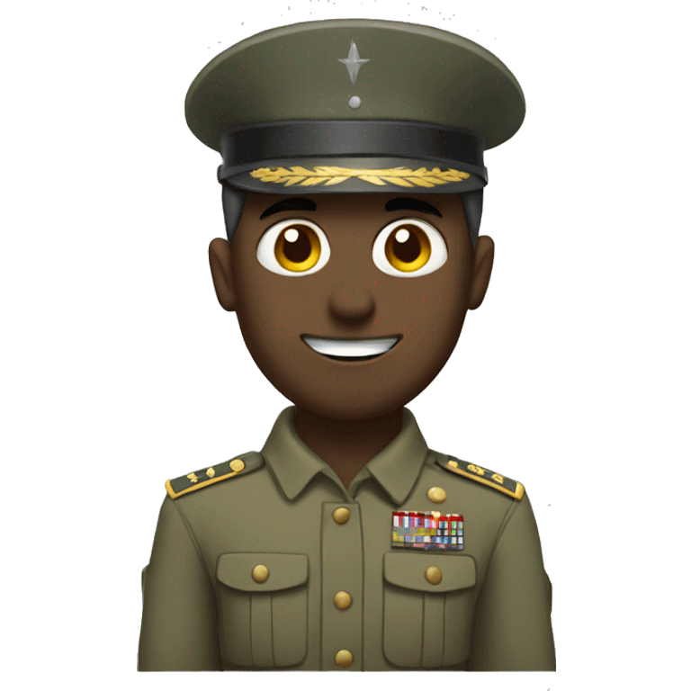 Soldier standing behind a general  emoji