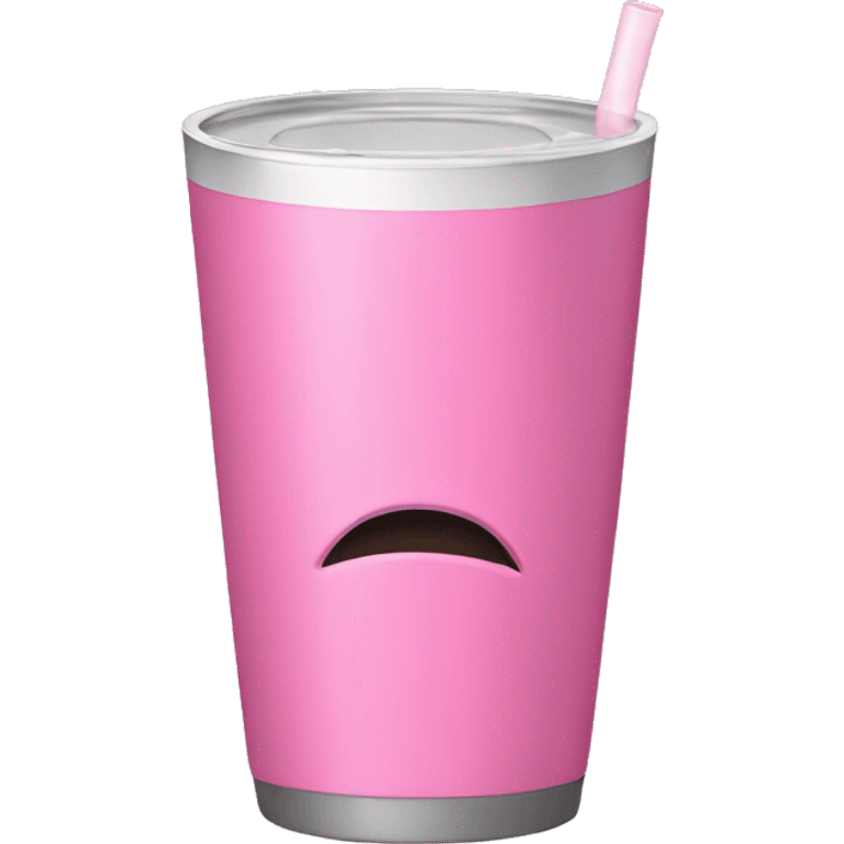 Pink drinking tumbler  emoji