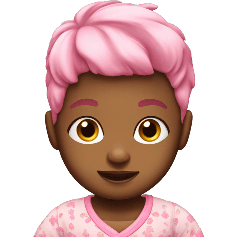 pajama baby with a high fade emoji