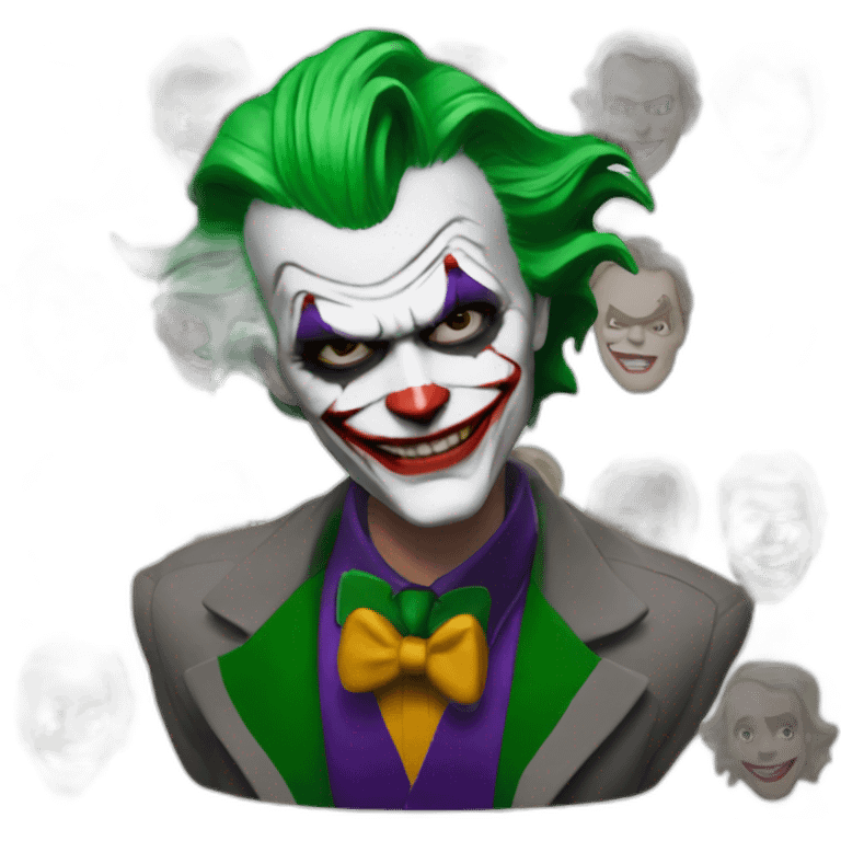 The joker in the Batman movie emoji