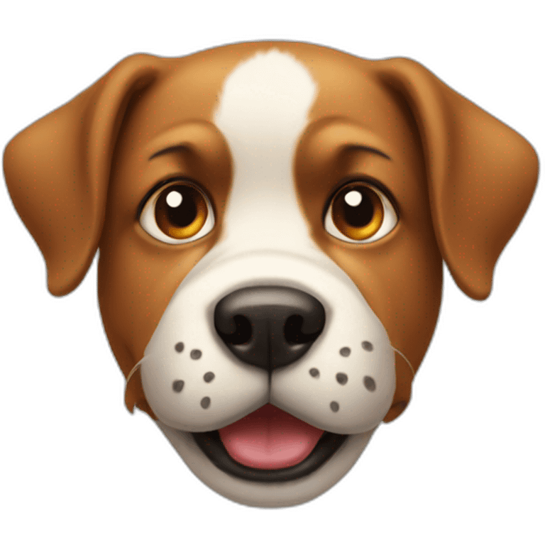 The funny dog head emoji