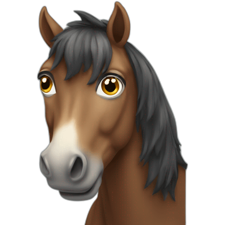 horse staring emoji