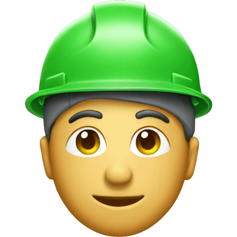 construction green hard hat helmet emoji