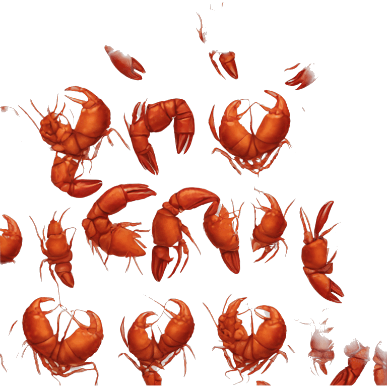 Realistic cooked crawfish  emoji