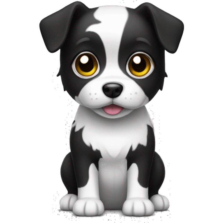 Black-white mini dog emoji