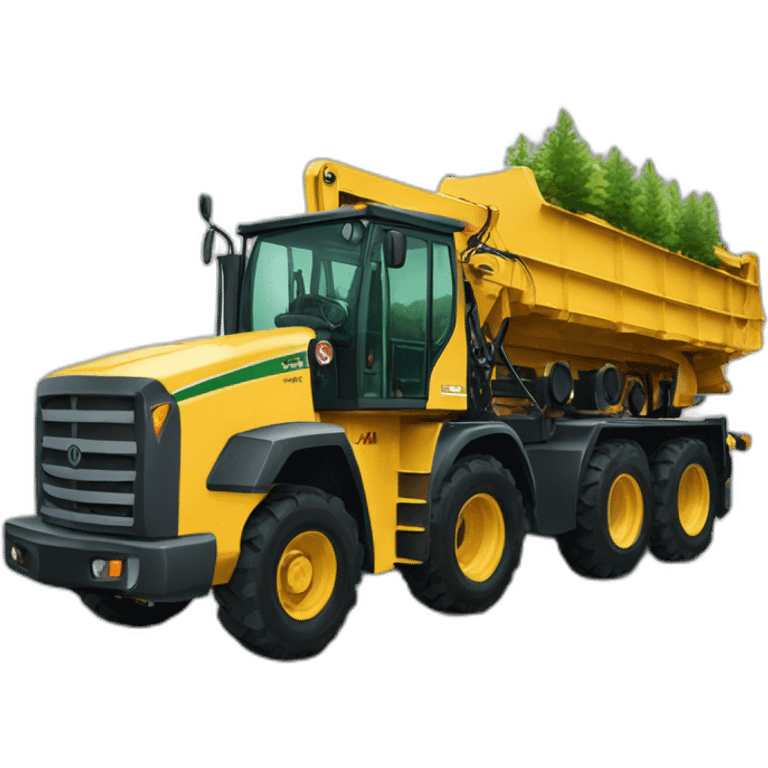 forest forwarder machine emoji