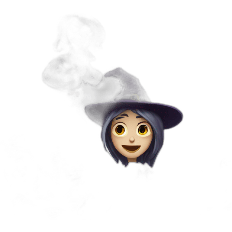 Halloween sorcière emoji