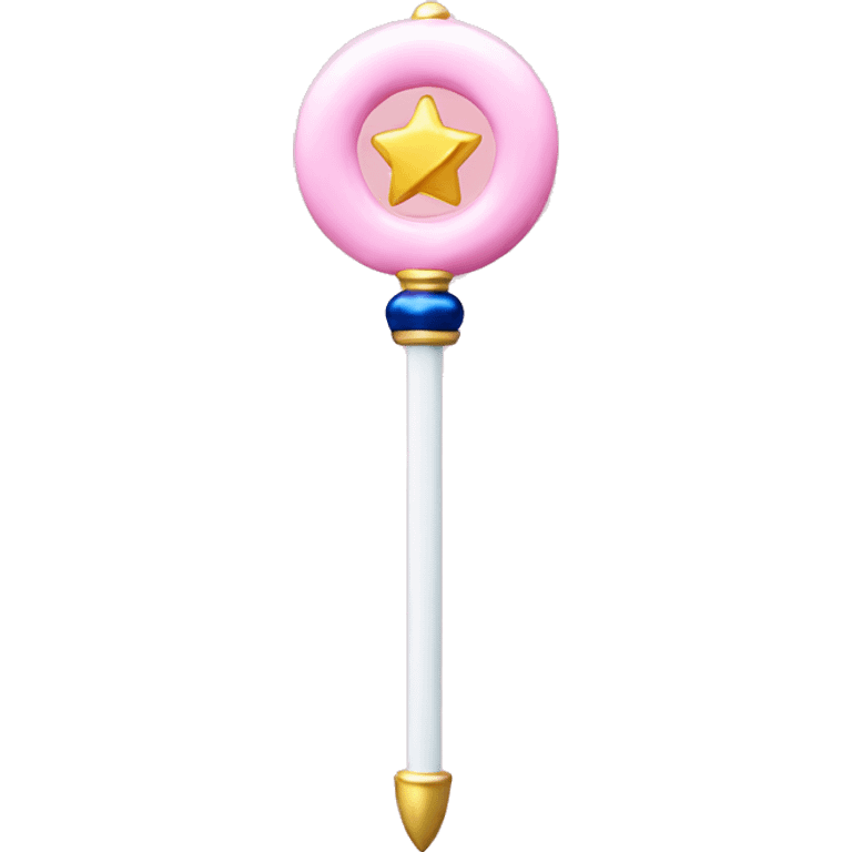 Sailor moon wand pink and white emoji