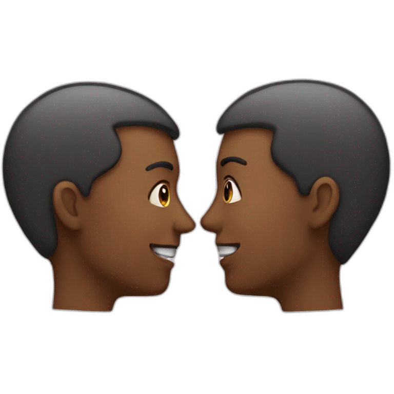 two people facing each other in conversation emoji