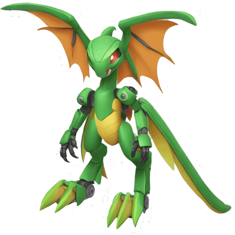 Mechanical Flygon-Charizard-Medabot-Mecha full body emoji