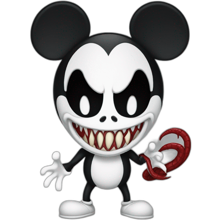 mickey with anti venom emoji