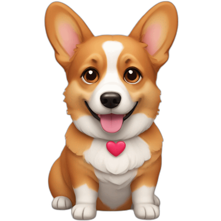 Corgi love emoji