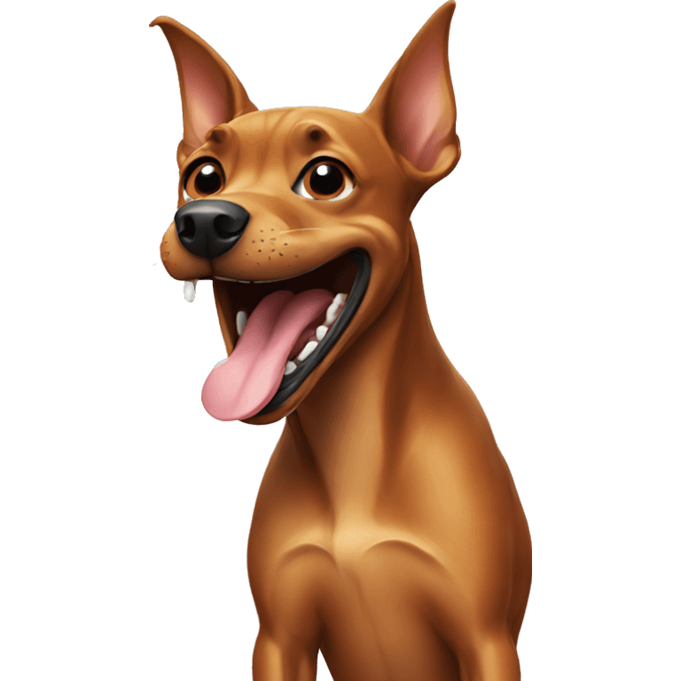 pinscher laughing emoji