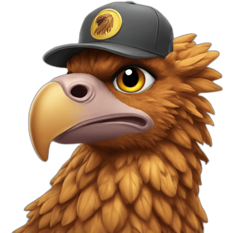 Griffin wearing trucker hat emoji