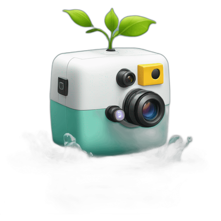 small-leaf-floating-on-water-block-and-security-ptz-camera-behind emoji