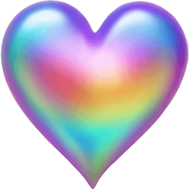 Iridescent heart  emoji