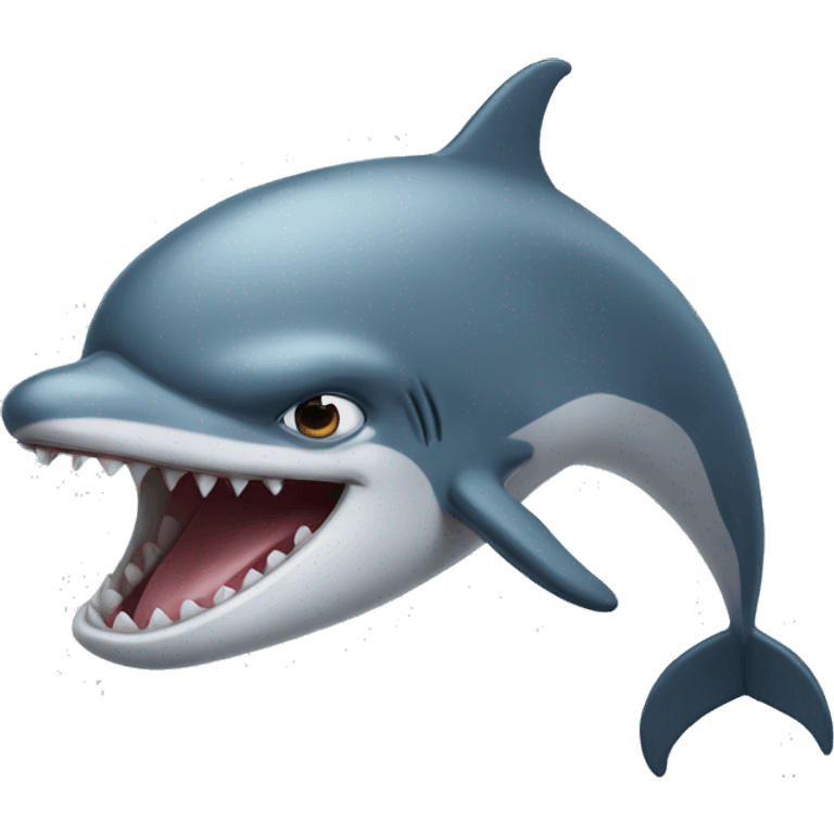 Angry dolphin emoji