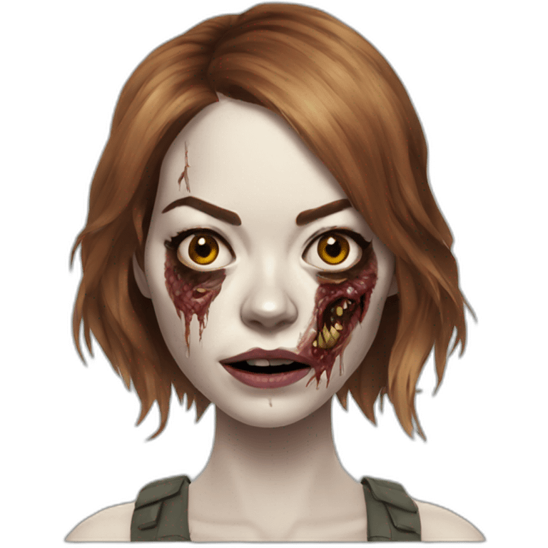 Emma Stone Zombie emoji