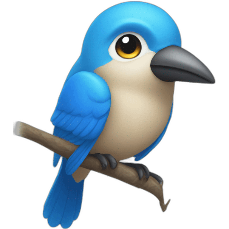 Blue bird emoji