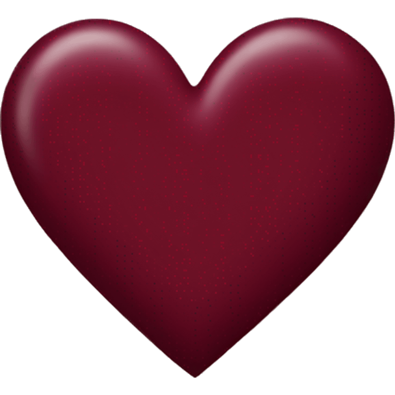 Burgundy heart  emoji