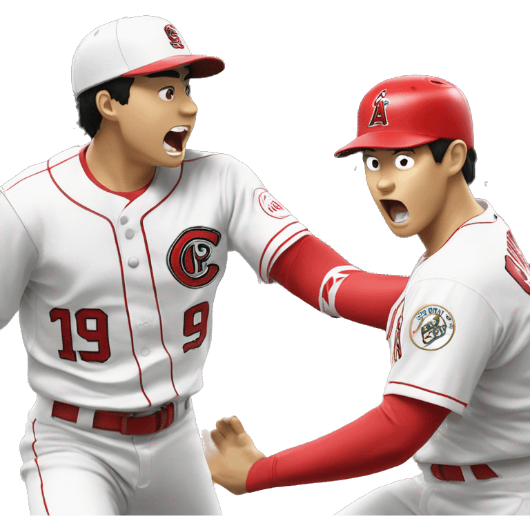 Shohei ohtani getting beat by Camilo doval  emoji