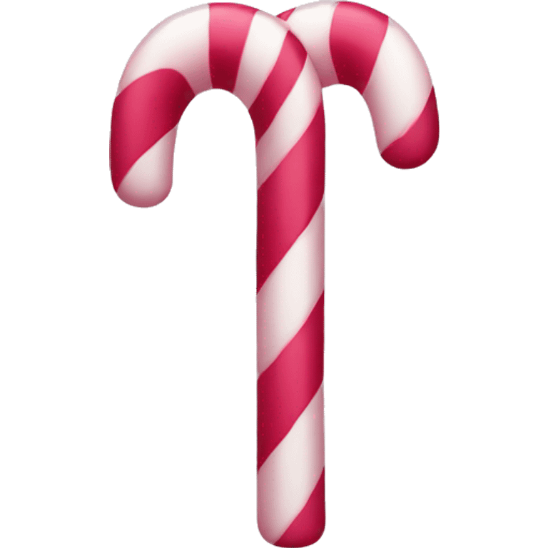 Light pink candy cane emoji