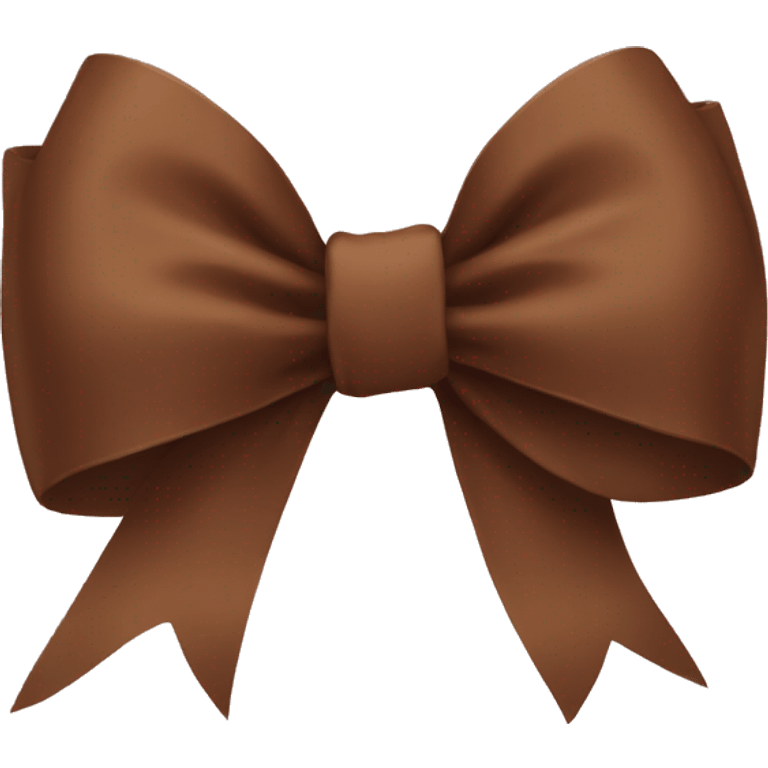 brown bow emoji