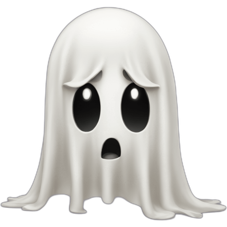 spooky ghost scared of spaghetti emoji