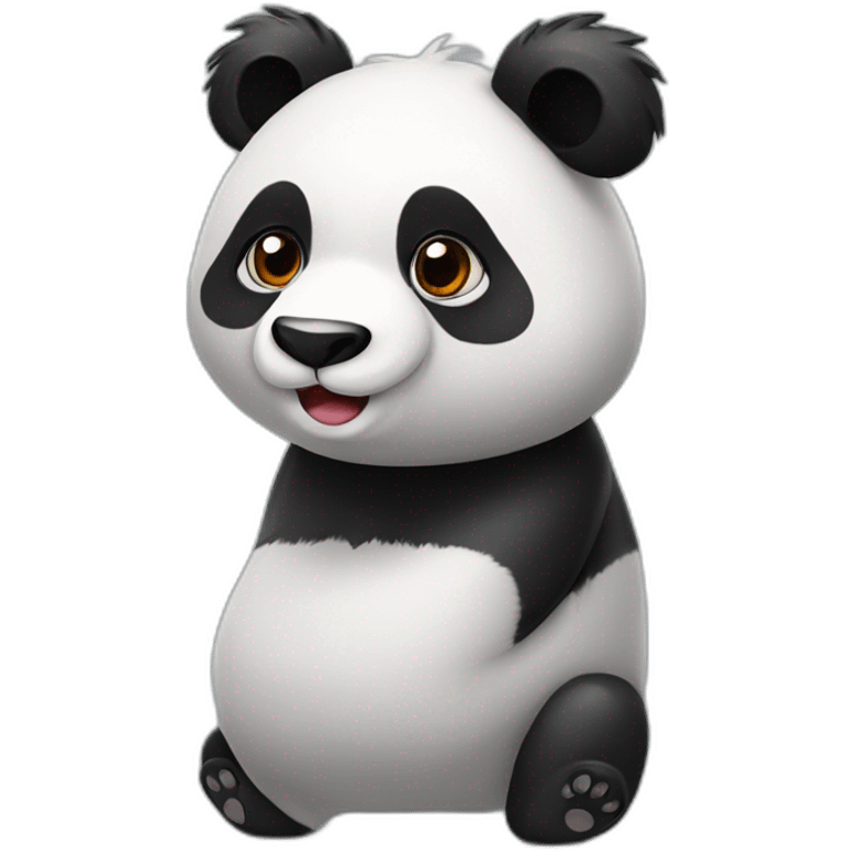 Panda avec coiffure alsacienne emoji