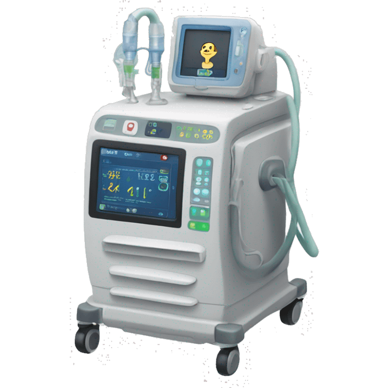 Oxygen ventilator intensive care unit  emoji