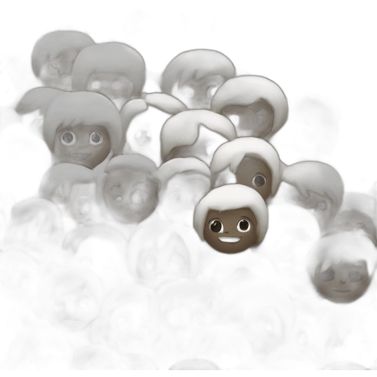 White and black emoji