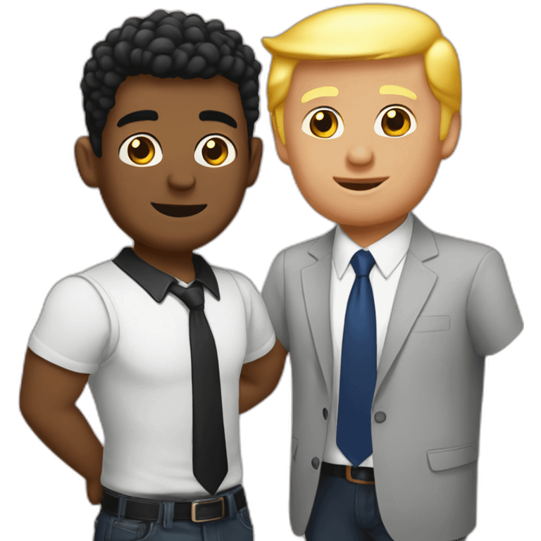 gay bayden and trump emoji