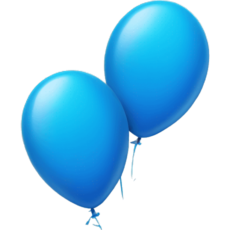 2 blue balloons emoji