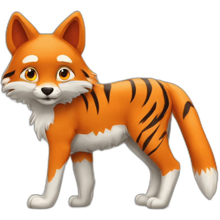 Renard avec tigre avec loup emoji