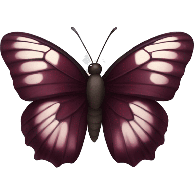 Dark maroon butterfly  emoji