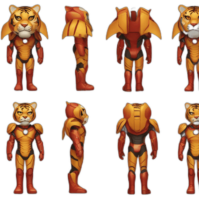 Tiger-with-iron-man-body-armor emoji