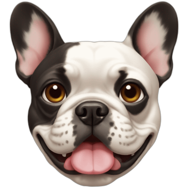 french bulldog head emoji