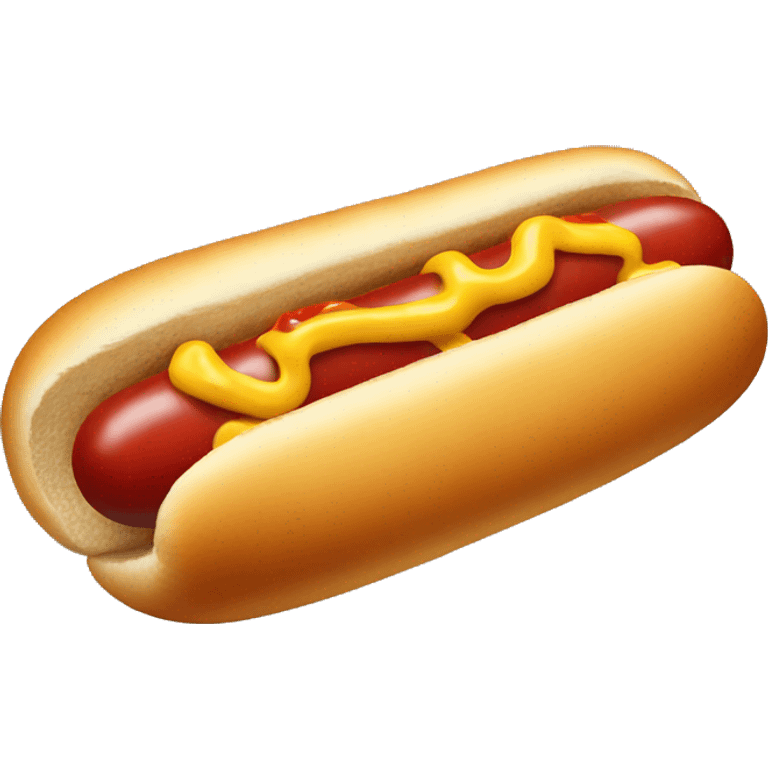 hotdog with ketchup and mustard emoji