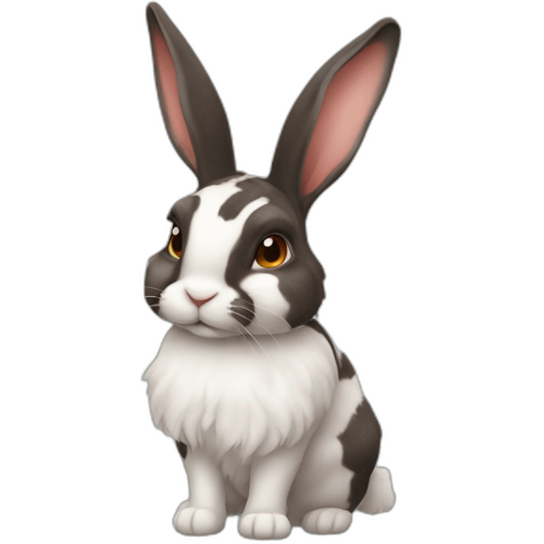 Harlequin rabbit breed emoji