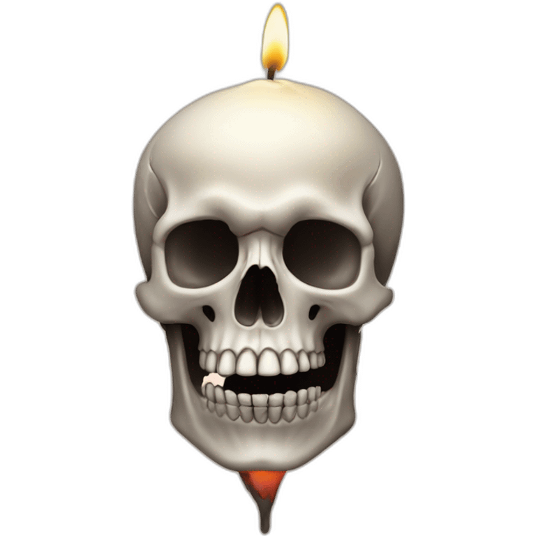 candle on the skull emoji