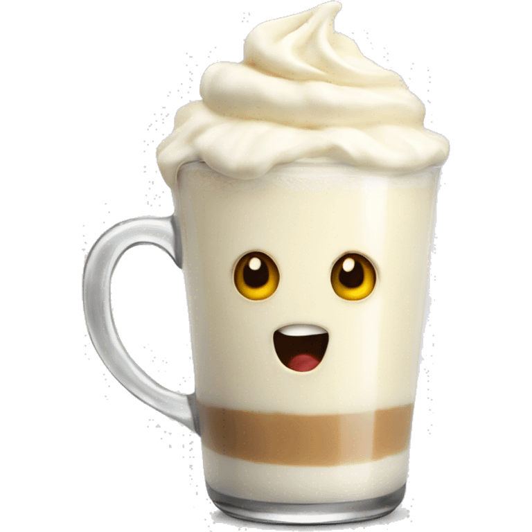 hot white chocolate  emoji