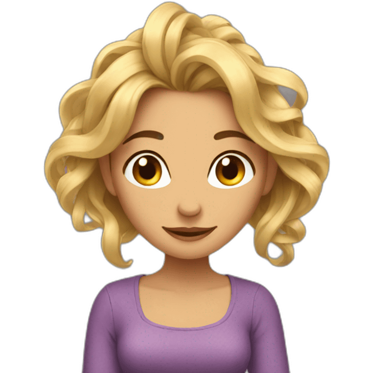 women tangled emoji