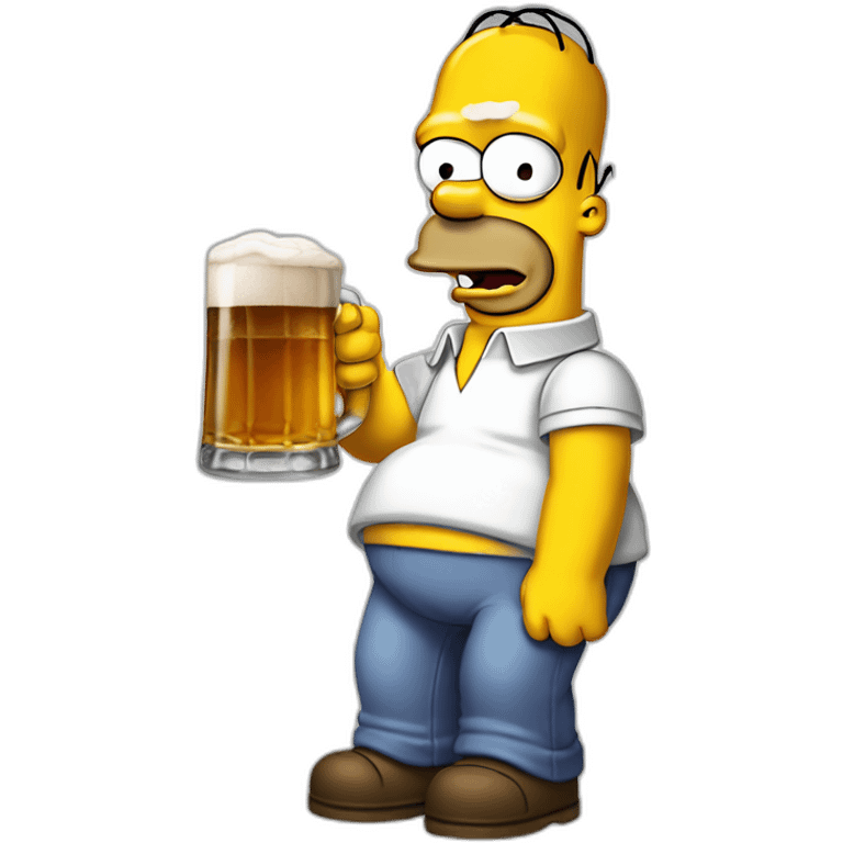 Homer simpsons biere emoji