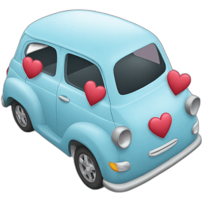 Car surrounded heart emoji