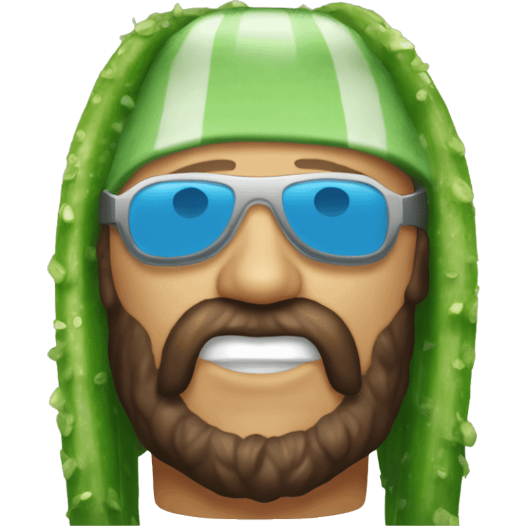 macho man randy savage as cucumber emoji