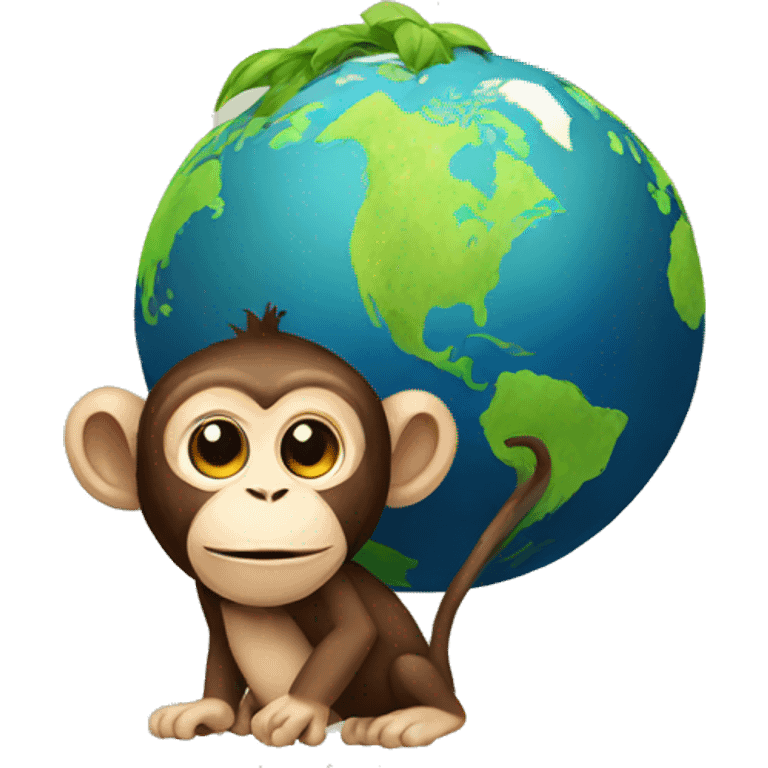 monkey+earth emoji