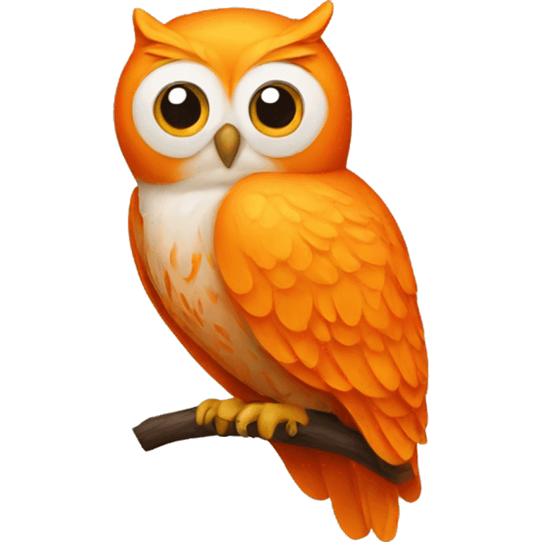 orange owl emoji