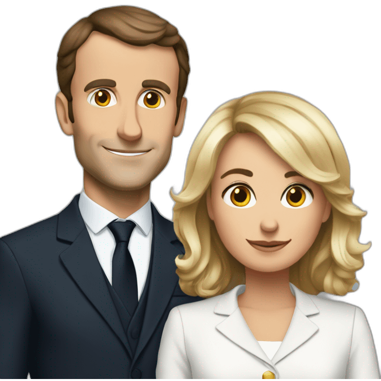 macron et brigite emoji