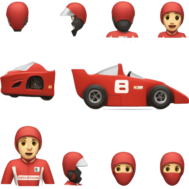 race car animated emoji