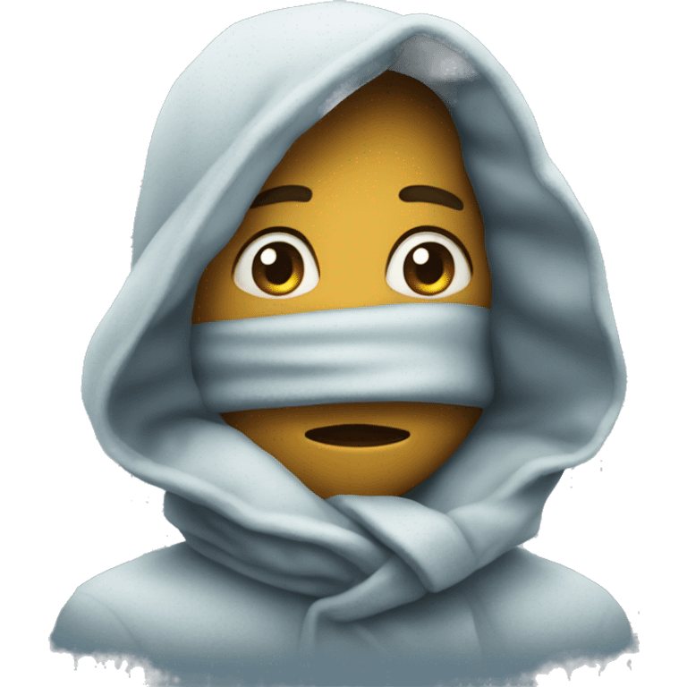 shivering with cold emoji